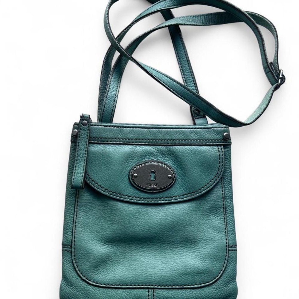 Relic mint green leather shoulder bag EUC crossbody storage‎